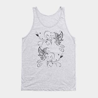 butterfly in the form of a tattoo Tank Top